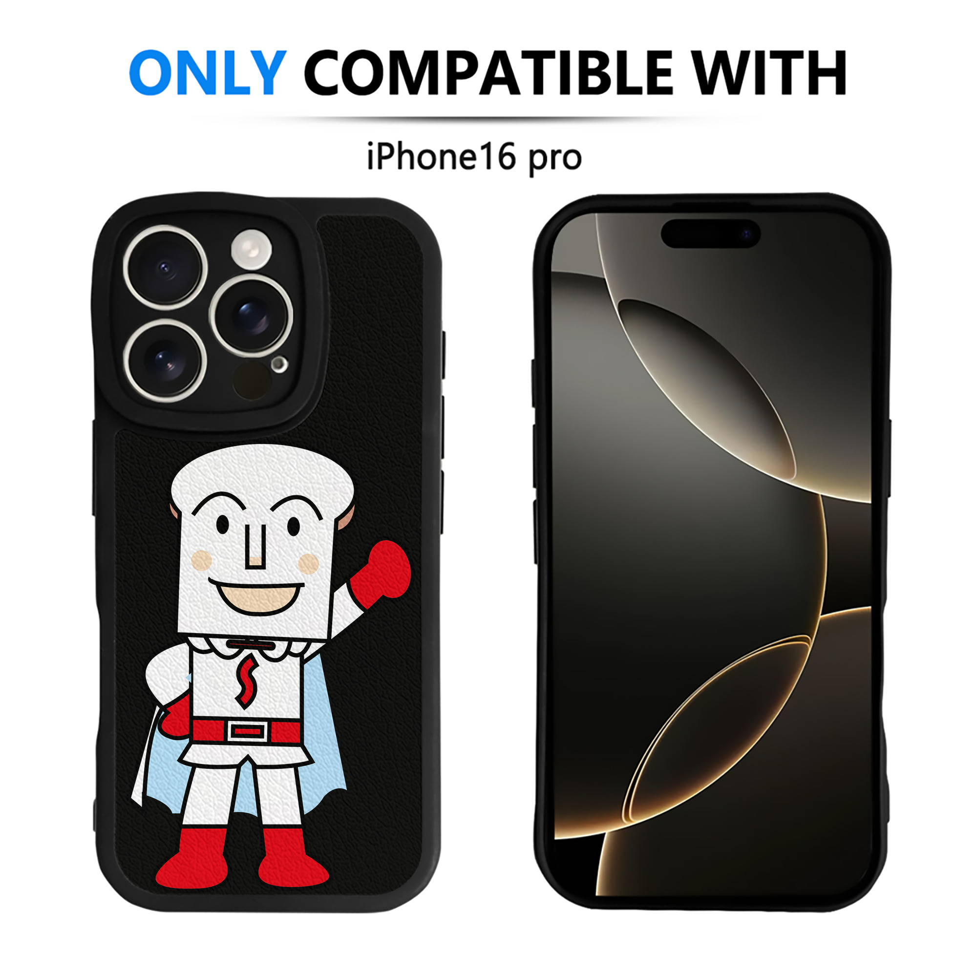 （画像用） アンパンマン Anpanman 【iPhone 16シリーズ対応】シリコンスマホケース（レザー調） 材質：シリコン